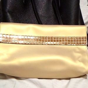Christian Dior Parfums Toiletry Clutch Cosmetic Bag Gold